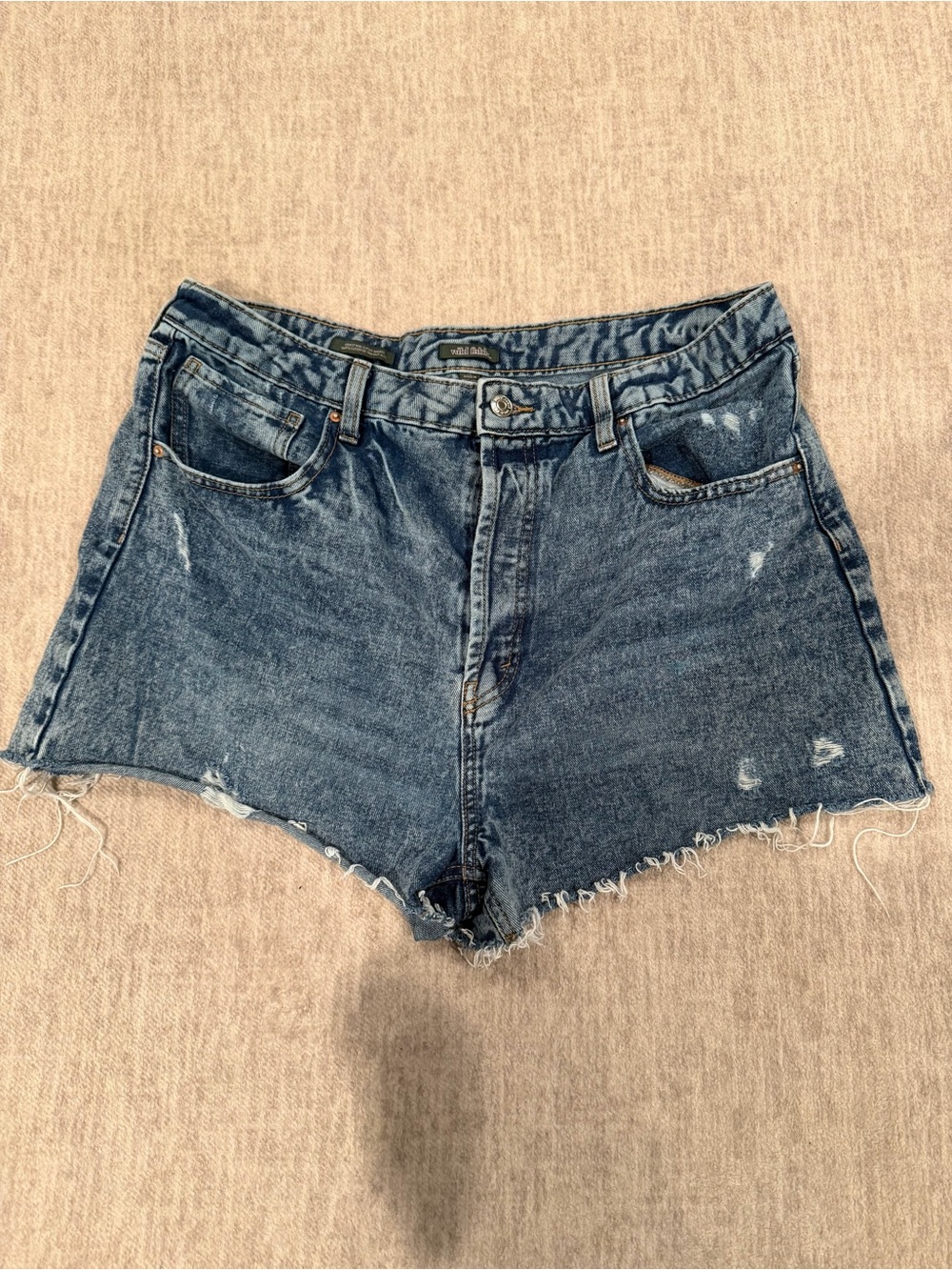 Target Wild Fable Denim High-Waist Distressed Women’s Shorts - Blue